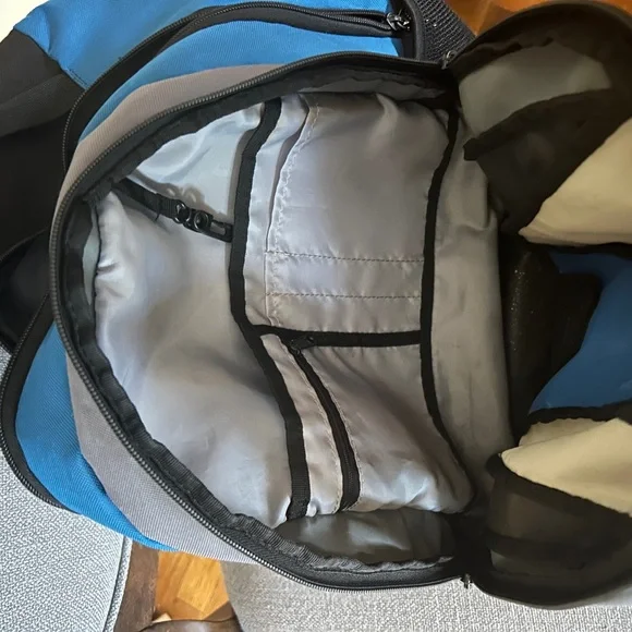 Adidas Gray and Blue Men's Backpack - Picture 5 of 5